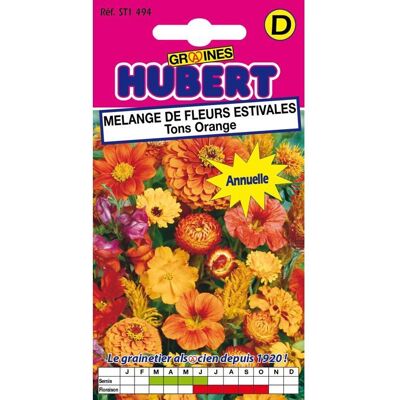 Graines de fleurs estivales - Tons orange - Sachet de 15 g - Pour 1 m² - Hauteur 40-90 cm - Variétés annuelles - Publicité Graines de fleurs estivales - Tons orange - Sachet de 15 g - Pour 1 m² - Hauteur 40-90 cm - Variétés annuelles - Publicité