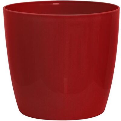 Pot de Jardin GARDEN ID Rouge Brillant 35x32cm avec Roulettes - Imperméable et Élégant - Publicité Pot de Jardin GARDEN ID Rouge Brillant 35x32cm avec Roulettes - Imperméable et Élégant - Publicité