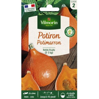 Graines - Vilmorin - Potiron Potimarron - Publicité Graines - Vilmorin - Potiron Potimarron - Publicité