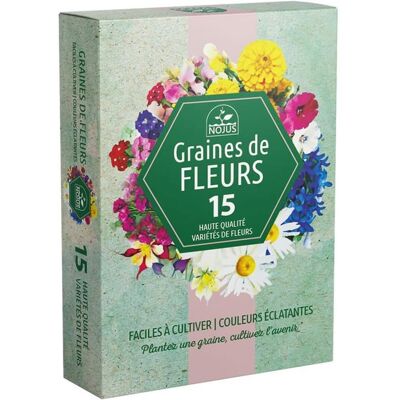 100DRINE 100 DRINE Collection de graines de fleurs inspirées de la RHS-15 variétés de fleurs de jardin polyvalentes et respectueuses des abeilles - Publicité 100DRINE 100 DRINE Collection de graines de fleurs inspirées de la RHS-15 variétés de fleurs de jardin polyvalentes et respectueuses des abeilles - Publicité