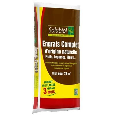 SOLABIOL Engrais Complet - 9Kg - Sac - Mini-Granulés - Epandage Facile & Sans Poussière - Double Action SOCONAT9 - Publicité SOLABIOL Engrais Complet - 9Kg - Sac - Mini-Granulés - Epandage Facile & Sans Poussière - Double Action SOCONAT9 - Publicité