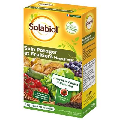 SOLABIOL Soin Potager & Fruits Megagreen - 125g - Jusquà 40L De Solution - Améliore La Croissance Des Légumes & Des Fruits - Publicité SOLABIOL Soin Potager & Fruits Megagreen - 125g - Jusquà 40L De Solution - Améliore La Croissance Des Légumes & Des Fruits - Publicité