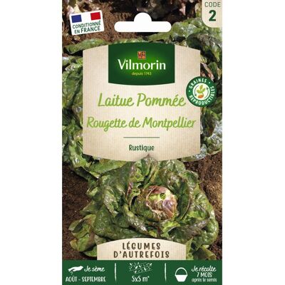 Graines - Vilmorin - Laitue dHiver Rougette de Montpellier - Légumes dAutrefois - Publicité Graines - Vilmorin - Laitue dHiver Rougette de Montpellier - Légumes dAutrefois - Publicité
