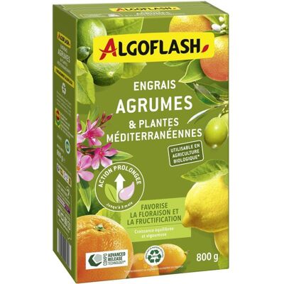 Engrais agrumes - ALGOFLASH - Agrumes & plantes méditerranéennes - 800 g - UAB - Publicité Engrais agrumes - ALGOFLASH - Agrumes & plantes méditerranéennes - 800 g - UAB - Publicité