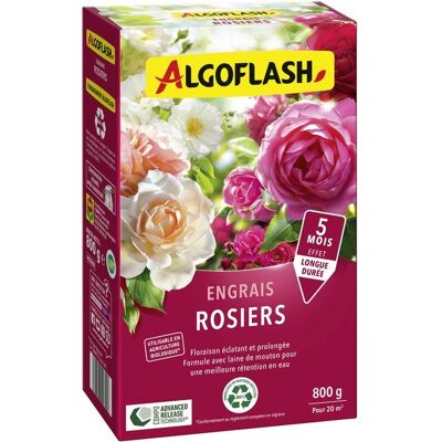 Engrais rosiers - ALGOFLASH - 800 g - UAB - Publicité Engrais rosiers - ALGOFLASH - 800 g - UAB - Publicité