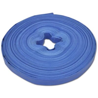 vidaXL Tuyau plat 50 m 1 pouce PVC Bleu - Publicité vidaXL Tuyau plat 50 m 1 pouce PVC Bleu - Publicité