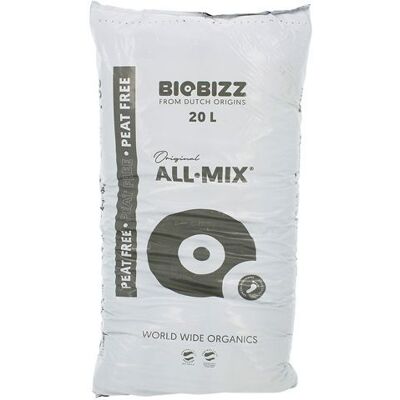 Terreau ALL.MIX en sac de 20 litres - BIOBIZZ - Sans tourbe - Publicité Terreau ALL.MIX en sac de 20 litres - BIOBIZZ - Sans tourbe - Publicité