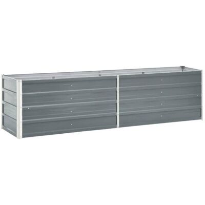 vidaXL Jardin-Hochbeet Acier Galvanisé 240×40×45 cm Gris - Jardin Hauteur - Publicité vidaXL Jardin-Hochbeet Acier Galvanisé 240×40×45 cm Gris - Jardin Hauteur - Publicité