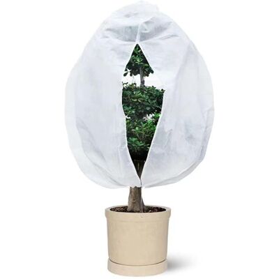 PEYSAITR Lot 2 Protections Hiver Plantes 120x178cm Anti-Gel Extérieur Pot Zip Cordon Polaire 70g/m² Label - Publicité PEYSAITR Lot 2 Protections Hiver Plantes 120x178cm Anti-Gel Extérieur Pot Zip Cordon Polaire 70g/m² Label - Publicité