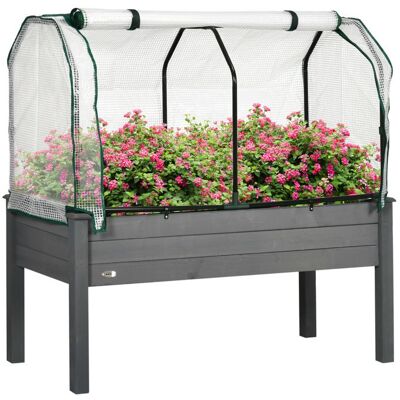 Potager sur Pieds surélevé - Outsunny - avec bâche en PE - volume 104 L - avec Trous de Drainage Tissu non tissé - gris foncé Gris - Publicité Potager sur Pieds surélevé - Outsunny - avec bâche en PE - volume 104 L - avec Trous de Drainage Tissu non tissé - gris foncé Gris - Publicité