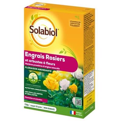 Engrais Organique Solabiol pour Rosiers et Arbustes 750g - Engrais - Publicité Engrais Organique Solabiol pour Rosiers et Arbustes 750g - Engrais - Publicité