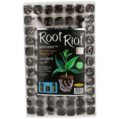 ROOT RIOT plateau de 77 bouchons de bouturage - Growth Technology - Publicité ROOT RIOT plateau de 77 bouchons de bouturage - Growth Technology - Publicité