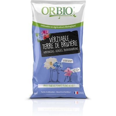 Terre de bruyère - ORBIO - 40 L - Idéale plantes acidophiles - Substrat léger Noir - Publicité Terre de bruyère - ORBIO - 40 L - Idéale plantes acidophiles - Substrat léger Noir - Publicité