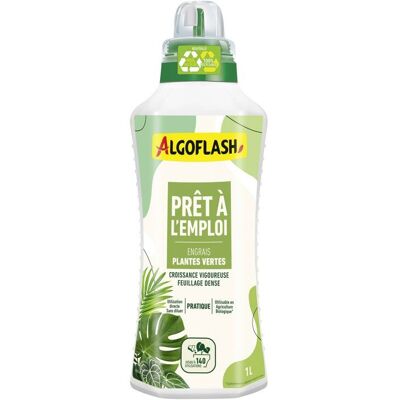 Engrais Plantes vertes liquide - Prêt à l’emploi - 1 L - Jusquà 140 utilisation - UAB - ALGOFLASH - Publicité Engrais Plantes vertes liquide - Prêt à l’emploi - 1 L - Jusquà 140 utilisation - UAB - ALGOFLASH - Publicité