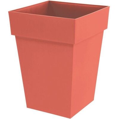 Pot de fleur mi-haut carré - Toscane - EDA - 39 x 39 x H. 53 cm - Intérieur / Extérieur - 51 L - Orange Terre Battue Orange - Publicité Pot de fleur mi-haut carré - Toscane - EDA - 39 x 39 x H. 53 cm - Intérieur / Extérieur - 51 L - Orange Terre Battue Orange - Publicité