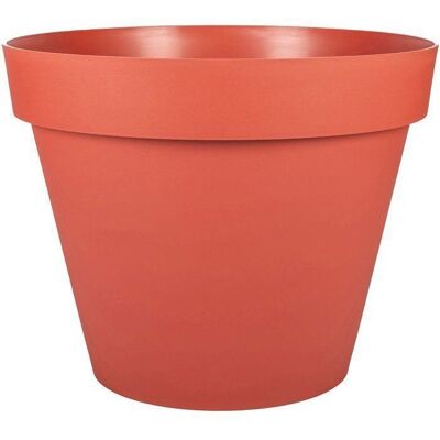 Pot de fleur Rond - Ø 40 cm - EDA - Toscane - 23 L - Intérieur/Extérieur - Ø 40 x H.32 cm - Orange Terre Battue Orange - Publicité Pot de fleur Rond - Ø 40 cm - EDA - Toscane - 23 L - Intérieur/Extérieur - Ø 40 x H.32 cm - Orange Terre Battue Orange - Publicité