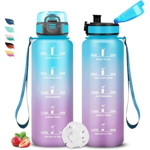 Gourde 15l Gourde Sport Water Bottle Anti-Fuite Facile à Nettoyer Bouteille Graduée pour 1 Journee Bouteille Motivation - Publicité Gourde 15l Gourde Sport Water Bottle Anti-Fuite Facile à Nettoyer Bouteille Graduée pour 1 Journee Bouteille Motivation - Publicité