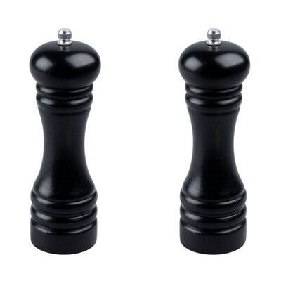 Ensemble de 2 Moulins à poivre manuel - FACKELMANN PROFESIONAL - 18 cm - Noir Noir - Publicité Ensemble de 2 Moulins à poivre manuel - FACKELMANN PROFESIONAL - 18 cm - Noir Noir - Publicité