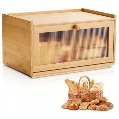 VEVOR Boîte à Pain pour Comptoir de Cuisine 1 Niveau Récipient de Stockage pour Pain de Style Ferme avec Panneau de Porte Ondulé - Publicité VEVOR Boîte à Pain pour Comptoir de Cuisine 1 Niveau Récipient de Stockage pour Pain de Style Ferme avec Panneau de Porte Ondulé - Publicité