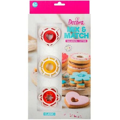 Emporte-pièce - Decora - 0255042 - Set 6 PCS - Plastique - 3 à 6 cm - Publicité Emporte-pièce - Decora - 0255042 - Set 6 PCS - Plastique - 3 à 6 cm - Publicité