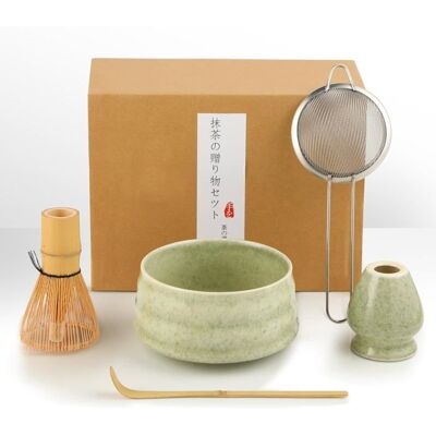 YIKXIULF Matcha Kit-Kit Matcha-Matcha Set-5 piècesavec fouet à matchacuillère à matchabol à matchasupport pour cuillèretamis à matcha Vert - Publicité YIKXIULF Matcha Kit-Kit Matcha-Matcha Set-5 piècesavec fouet à matchacuillère à matchabol à matchasupport pour cuillèretamis à matcha Vert - Publicité