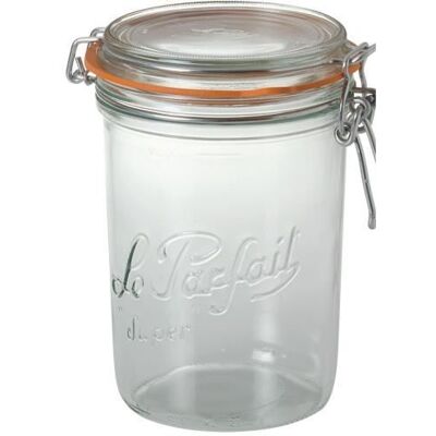 Terrines en verre LE PARFAIT - Lot de 6 - 1kg - D 100 - Transparent Blanc - Publicité Terrines en verre LE PARFAIT - Lot de 6 - 1kg - D 100 - Transparent Blanc - Publicité