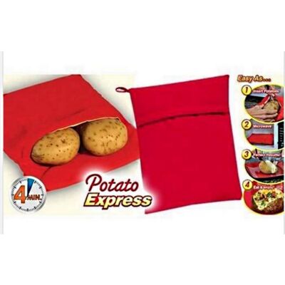 Produit de pomme de terre - Cuisson rapide au micro-ondes - 4 min - Sachet de pommes de terre - Publicité Produit de pomme de terre - Cuisson rapide au micro-ondes - 4 min - Sachet de pommes de terre - Publicité