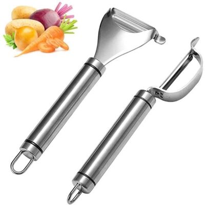 AUTREMENT plucheur de lgumesplucheur en Acier InoxydableCouteau plucher Multifonctionnel Melonplucheur de Fruits-2 pcs ECONOME - Publicité AUTREMENT plucheur de lgumesplucheur en Acier InoxydableCouteau plucher Multifonctionnel Melonplucheur de Fruits-2 pcs ECONOME - Publicité