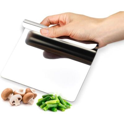 BOYI HOME LUCK AIDE DE CUISINE MULTI-USAGE en acier inox 18/10 - ramasse légumes ustensiles de cuisine inox raclette legumes cuisine - Publicité BOYI HOME LUCK AIDE DE CUISINE MULTI-USAGE en acier inox 18/10 - ramasse légumes ustensiles de cuisine inox raclette legumes cuisine - Publicité