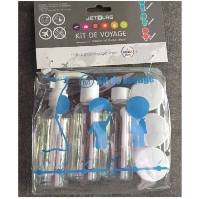 JET LAG kit de voyage 7 pièces flacons et pots pour voyager en avion flacons 80 ml - Publicité JET LAG kit de voyage 7 pièces flacons et pots pour voyager en avion flacons 80 ml - Publicité