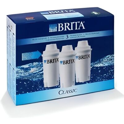 Cartouches de Filtre BRITA Classic Paquet de 3 - Publicité Cartouches de Filtre BRITA Classic Paquet de 3 - Publicité