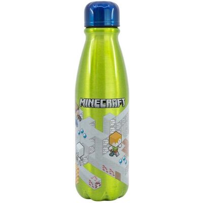 Gourde enfant aluminium MINECRAFT 600ml Vert - Publicité Gourde enfant aluminium MINECRAFT 600ml Vert - Publicité