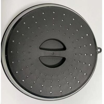 BUXTRADE Couvercle alimentaire pour micro-ondes - Pare-éclaboussures porte-assiette et passoire pour la préparation des repas Noir - Publicité BUXTRADE Couvercle alimentaire pour micro-ondes - Pare-éclaboussures porte-assiette et passoire pour la préparation des repas Noir - Publicité