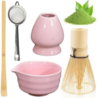 Matcha Kit 5 PiècesComprend le Fouet Matcha en BambouSupport Fouet MatchaTamiser à Matchaetc. pour Amateurs de Matcha. Publicité Matcha Kit 5 PiècesComprend le Fouet Matcha en BambouSupport Fouet MatchaTamiser à Matchaetc. pour Amateurs de Matcha. Publicité