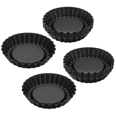 Ensemble de 12 Moules à tartelettes 10 cm Zenker Black Metallic Noir - Publicité Ensemble de 12 Moules à tartelettes 10 cm Zenker Black Metallic Noir - Publicité