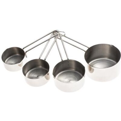 Set de Tasses de Mesure en Acier Inoxydable Kinghoff - 4 Pièces - Publicité Set de Tasses de Mesure en Acier Inoxydable Kinghoff - 4 Pièces - Publicité