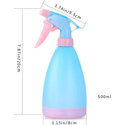 BEIJIYI Lot de 2 grands vaporisateurs en plastique pour plantes 500 ml flacons pulvérisateurs vides(rose bleu) - Publicité BEIJIYI Lot de 2 grands vaporisateurs en plastique pour plantes 500 ml flacons pulvérisateurs vides(rose bleu) - Publicité
