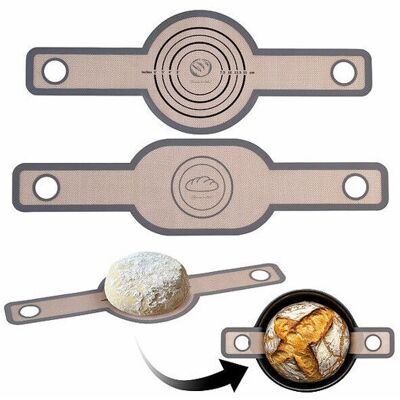 ROSENSTEIN & SÖHNE 2 tapis de cuisson antiadhésifs en silicone pour pain ovale et rond - Publicité ROSENSTEIN & SÖHNE 2 tapis de cuisson antiadhésifs en silicone pour pain ovale et rond - Publicité