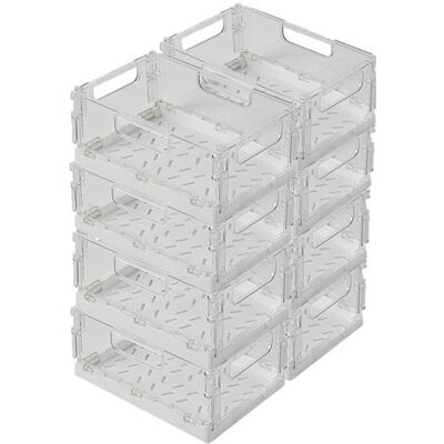 ROSENSTEIN & SÖHNE 8 organisateurs pliables pour réfrigérateur 225 x 15 x 9 cm Blanc - Publicité ROSENSTEIN & SÖHNE 8 organisateurs pliables pour réfrigérateur 225 x 15 x 9 cm Blanc - Publicité