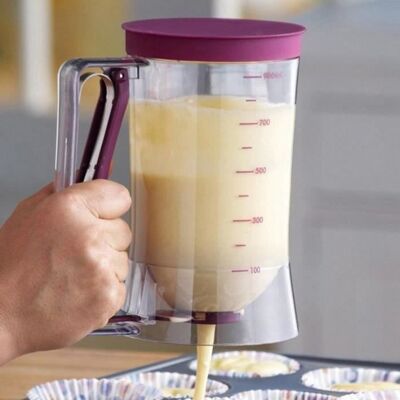 OUTAD 900ml Flacon doseur pour pâte - Pâte à crêpes Distributeur de pâte Scoop Verre gradué Cupcake Entonnoir Pâte avec mesure étiquette - Publicité OUTAD 900ml Flacon doseur pour pâte - Pâte à crêpes Distributeur de pâte Scoop Verre gradué Cupcake Entonnoir Pâte avec mesure étiquette - Publicité