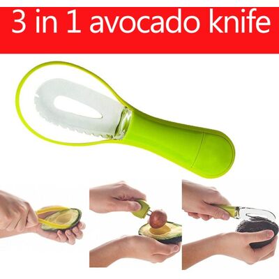 Outil de coupe davocat - OKUMGGYJ - 3 en 1 - Poignée confortable - Éplucheur - Vide-avocat - Publicité Outil de coupe davocat - OKUMGGYJ - 3 en 1 - Poignée confortable - Éplucheur - Vide-avocat - Publicité
