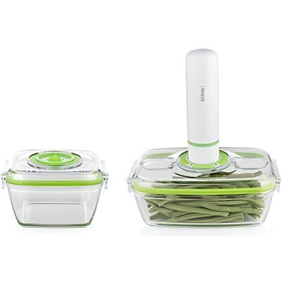 Ensemble de scellage sous vide Princess 492985 - Vert & Contenants en verre - Publicité Ensemble de scellage sous vide Princess 492985 - Vert & Contenants en verre - Publicité