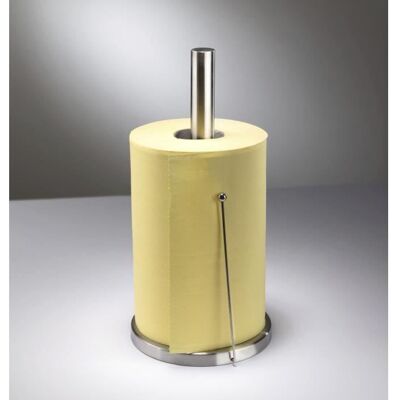 Porte-rouleau dessuie-tout - WENKO - Clayton - Acier inoxydable - Argent mat - Ø 15x33 cm Jaune - Publicité Porte-rouleau dessuie-tout - WENKO - Clayton - Acier inoxydable - Argent mat - Ø 15x33 cm Jaune - Publicité