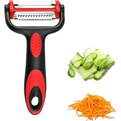 3 en 1 Econome a Julienne - Econome Spaghetti Legumes Eplucheur Légumes avec poignée antidérapante est Idéal pour peler。 - Publicité 3 en 1 Econome a Julienne - Econome Spaghetti Legumes Eplucheur Légumes avec poignée antidérapante est Idéal pour peler。 - Publicité
