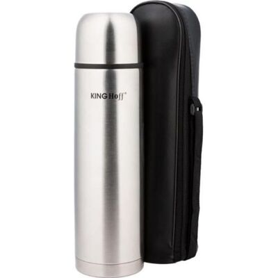 Thermos - KINGHOFF - KH-4052 - Acier inoxydable - 500 ml - Couleur gris/noir Gris - Publicité Thermos - KINGHOFF - KH-4052 - Acier inoxydable - 500 ml - Couleur gris/noir Gris - Publicité