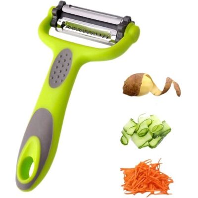 Éplucheur Julienne - Acier inoxydable - Poignée ergonomique - Compatible lave-vaisselle - Publicité Éplucheur Julienne - Acier inoxydable - Poignée ergonomique - Compatible lave-vaisselle - Publicité