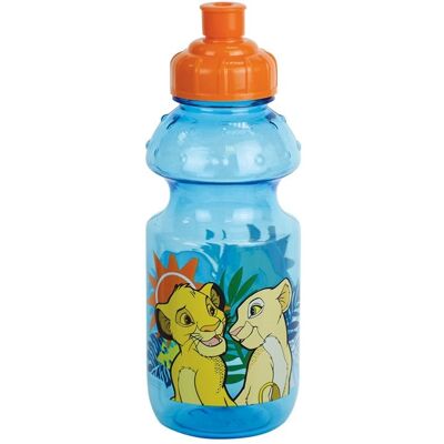 DISNEY ROI LION - Gourde transparente 350 mL Bleu - Publicité DISNEY ROI LION - Gourde transparente 350 mL Bleu - Publicité