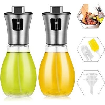 2 Pièces Spray Huile pour Friteuse à air 200 ML Vaporisateur dhuile et de vinaigre Vaporisateur Bouteille Huile Transparente - Publicité 2 Pièces Spray Huile pour Friteuse à air 200 ML Vaporisateur dhuile et de vinaigre Vaporisateur Bouteille Huile Transparente - Publicité