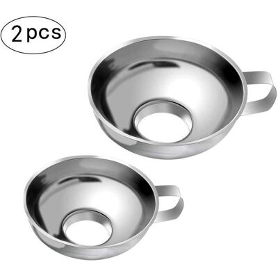 XVX 2pcs Entonnoir à confiture en inox - Publicité XVX 2pcs Entonnoir à confiture en inox - Publicité
