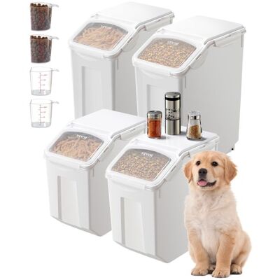 Vevor Conteneur de Rangement Alimentaire Lot de 4 - Publicité Vevor Conteneur de Rangement Alimentaire Lot de 4 - Publicité